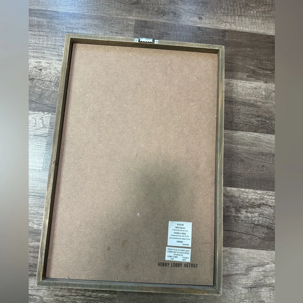 Mini Man Cave Wall Art with Wooden‎ Frame